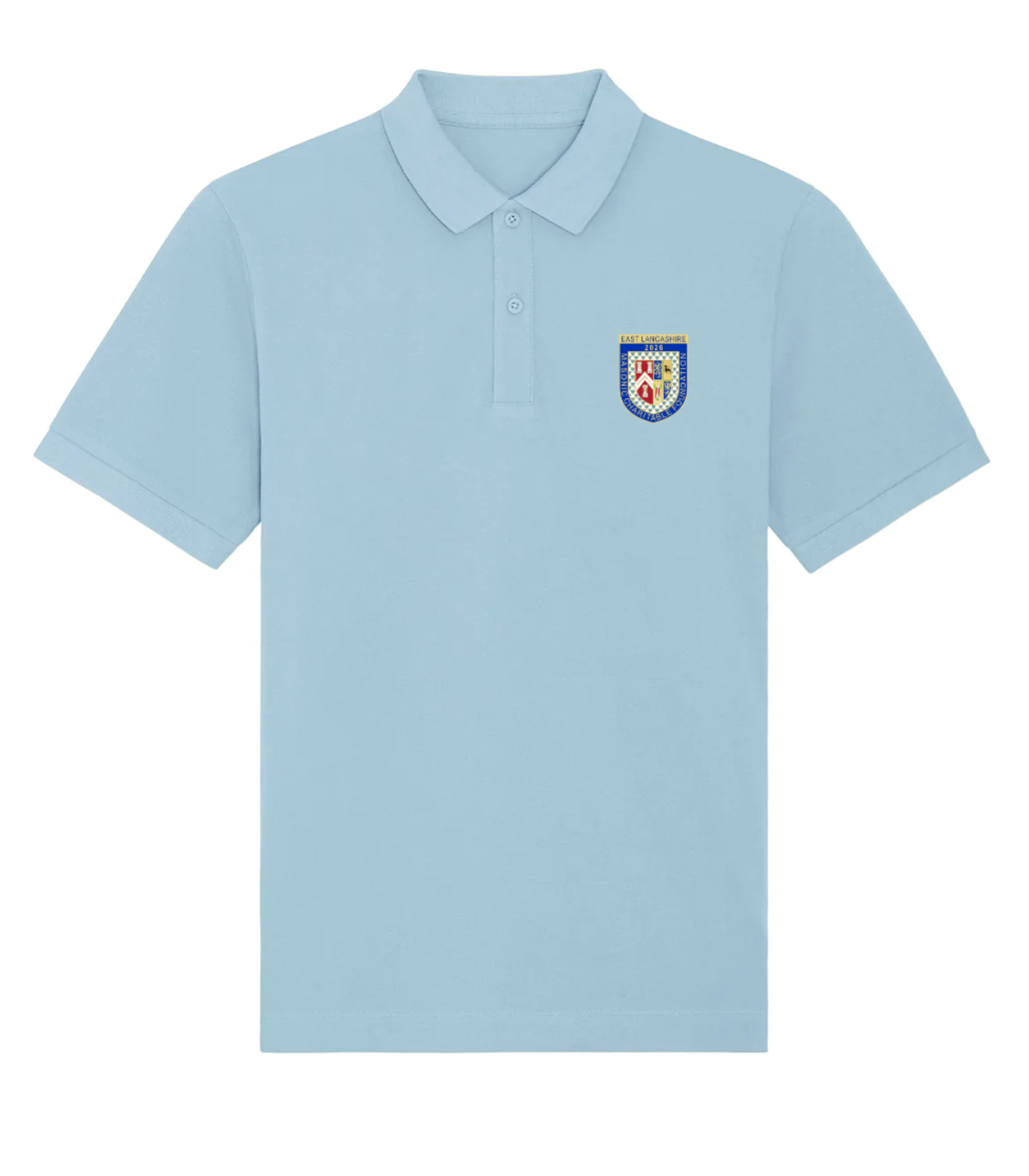 Organic Festival Polo Shirt (Sky Blue)