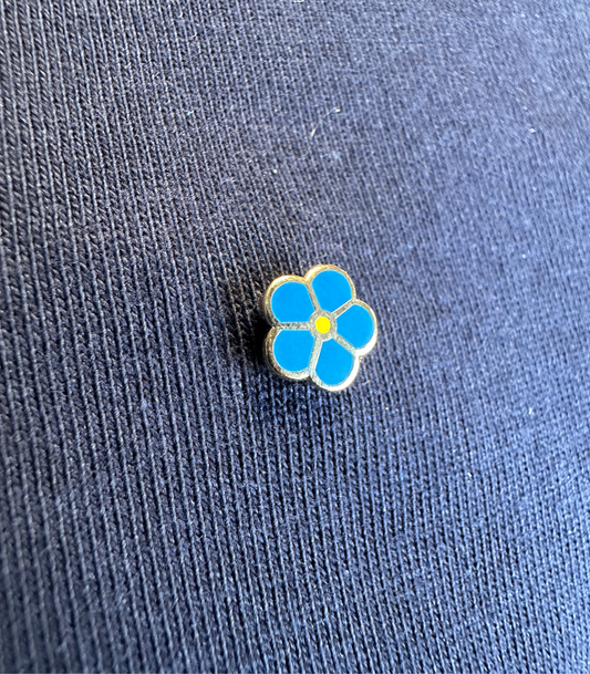 Small Forget-me-not Pin Badge